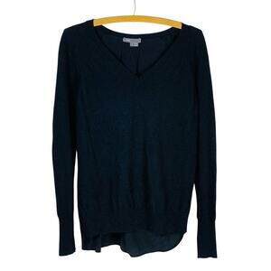 Everyday Vince Cashmere Wool Silk Sweater Black S Lightweight  Minimalist Luxe